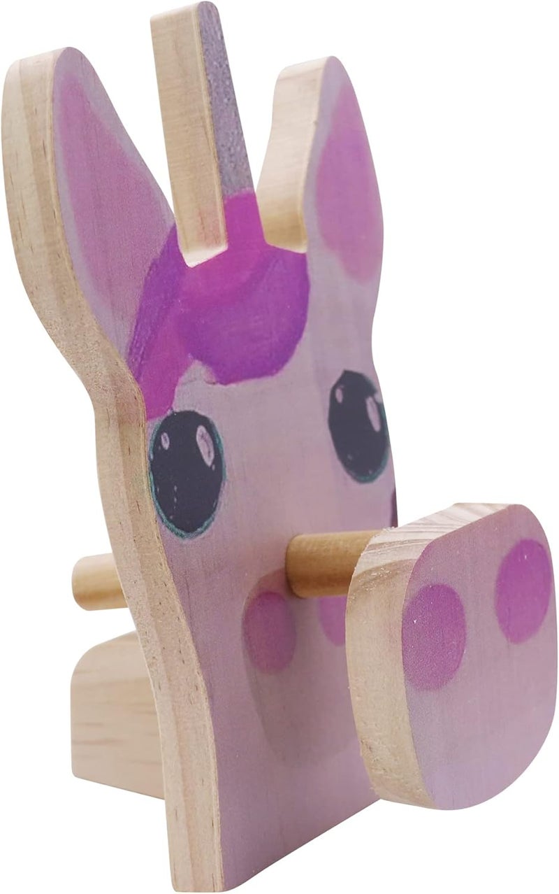 Suillty Cute Wooden Animal Glasses Holder Carving Sunglasses Eyeglass Display Stand Rack Home Office Desktop Decoration Gift for Kids - Image 2